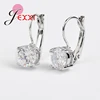 Hot Sale 925 Sterling Sliver Fashion Jewelry Shining Micro Clear Crystal Silver Clip Earrings For Women Party Factory Price ► Photo 2/4