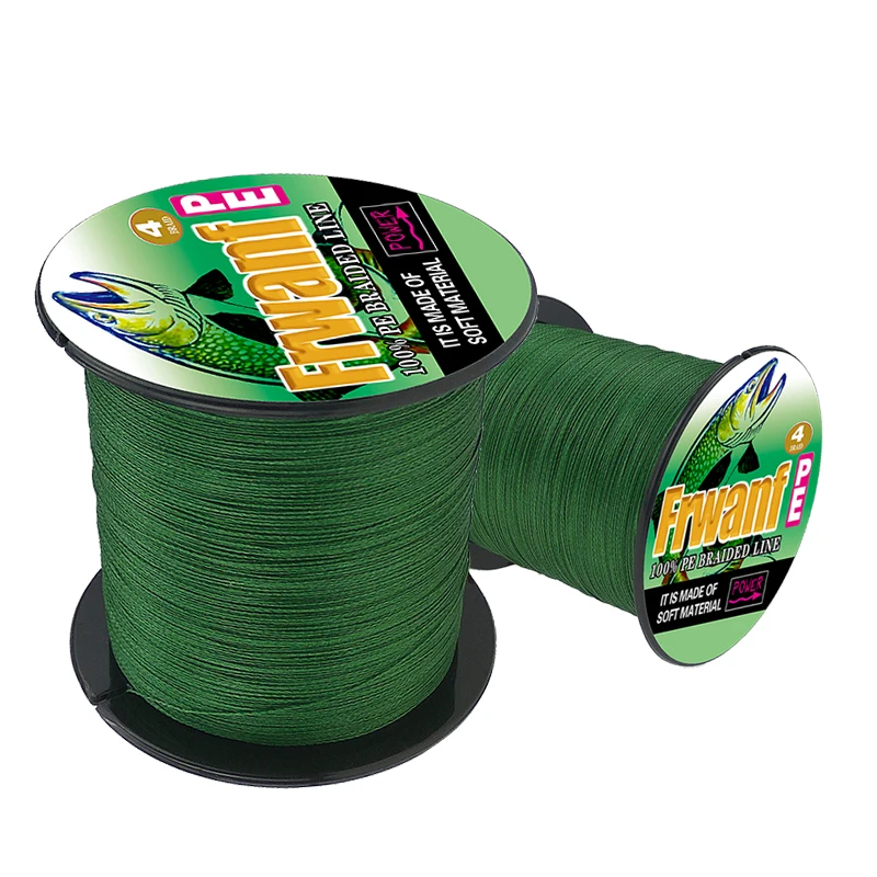 Frwanf 4 Braid Braided Fishing Line 500M Super Strong Multifilament Thread 4 Strand Essays Rope For Fishing Carp 10Lb