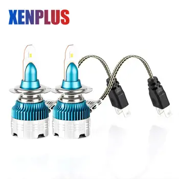 

2pcs H7 Led Bulb H4 H11 HB3 HB4 H1 H3 H27 880 H9 9004 9007 H13 Car Light 12v Headlamp 6000k 6000lm Mini Size Headlight for Auto