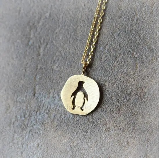 Pendant with Rope Chain INTERESTPRINT Polar Bear and Penguin Necklace & Pendant for Unisex Adult