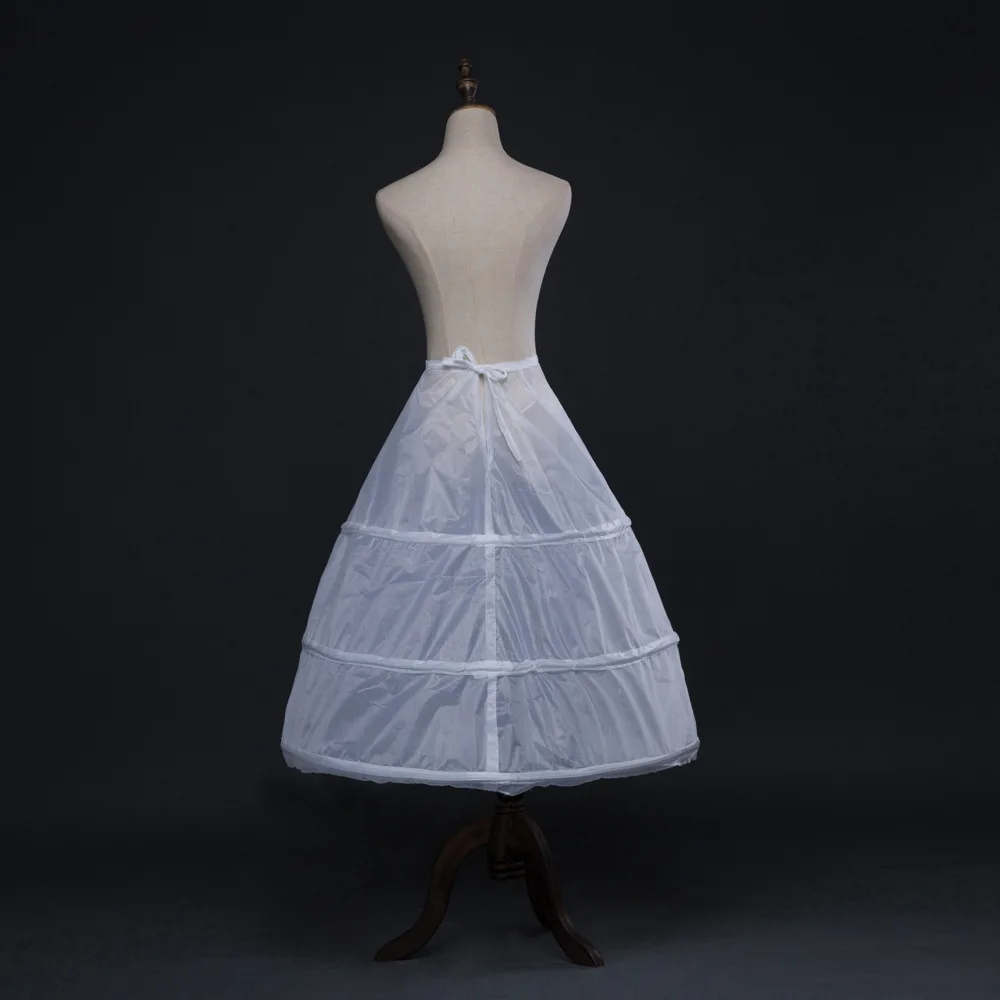 JaneVini 3 обручи юбки для свадебное платье свадебные аксессуары линия кринолин Дешевые Свадебные бальное платье нижняя Для женщин белый