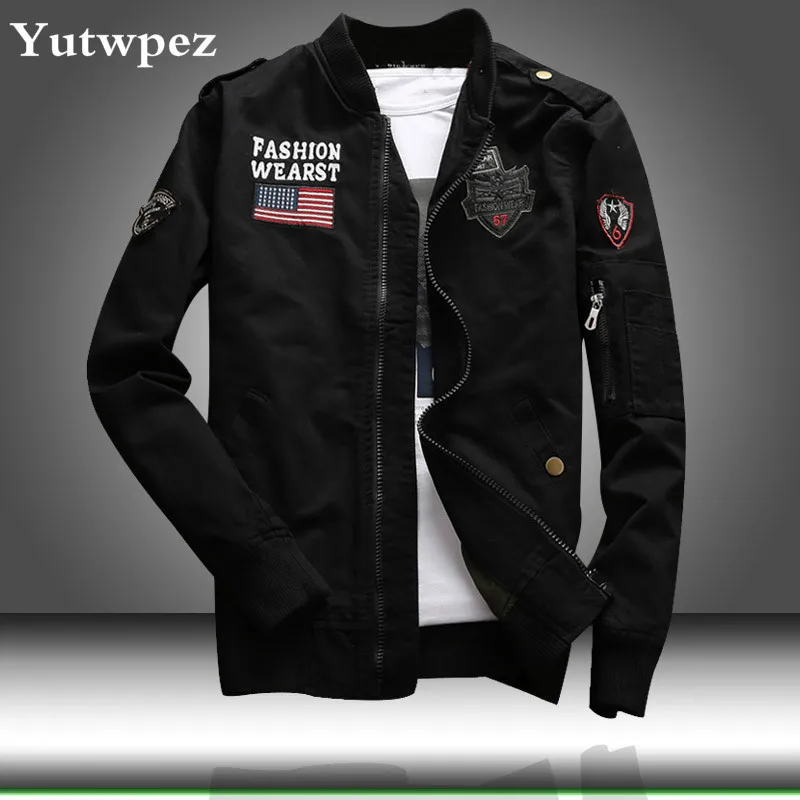 

New Bomber Jacket Men Spring Autumn Military Army Green Jackets Mens Tactical Coat Man Air Force Casual Jacket Male Clothing 4XL