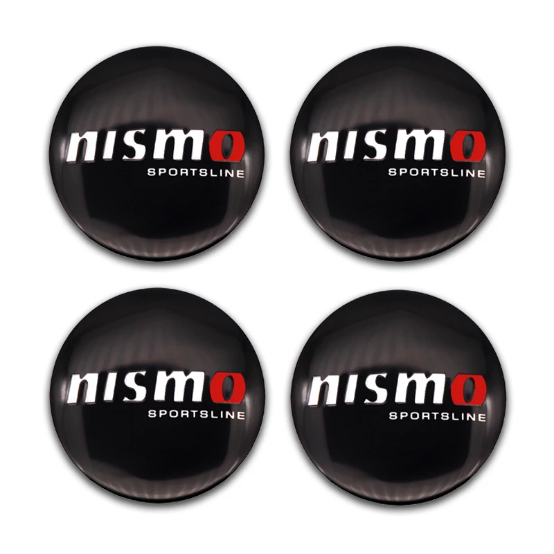 

4PCS Car Aluminium NISMO Wheel Hub Center Cap Emblem Styling Wheel Sticker For Nissan Tianzhu Tiida Sylphy Geniss Livina Qashqai