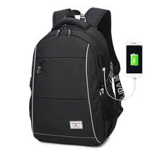 Мужской Внешний usb зарядка парусиновый рюкзак мужской Mochila Escolar для мальчиков ноутбук рюкзак школьные сумки рюкзак для подростков