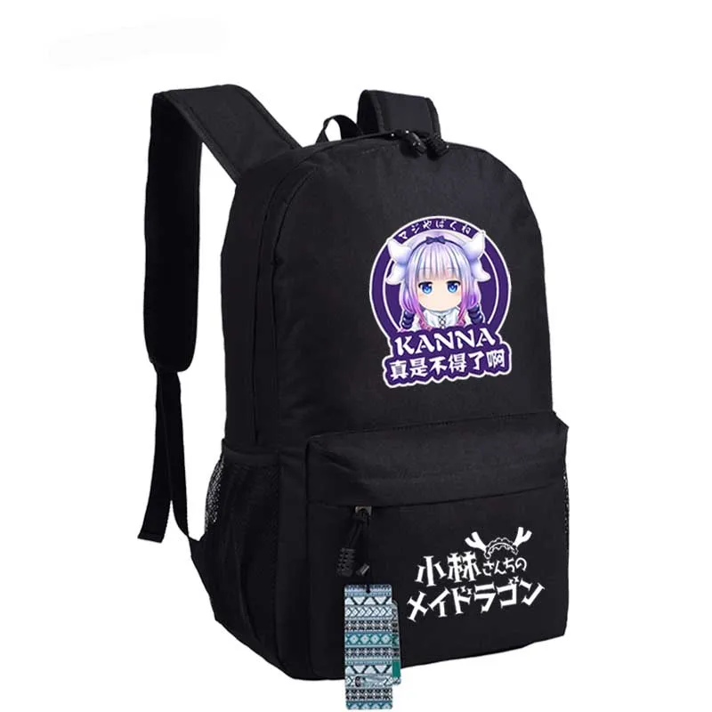 New Miss Kobayashi's Dragon Maid Kobayashi san Chi no рюкзак с принтом дракона Anime Kanna Kamui Оксфордские