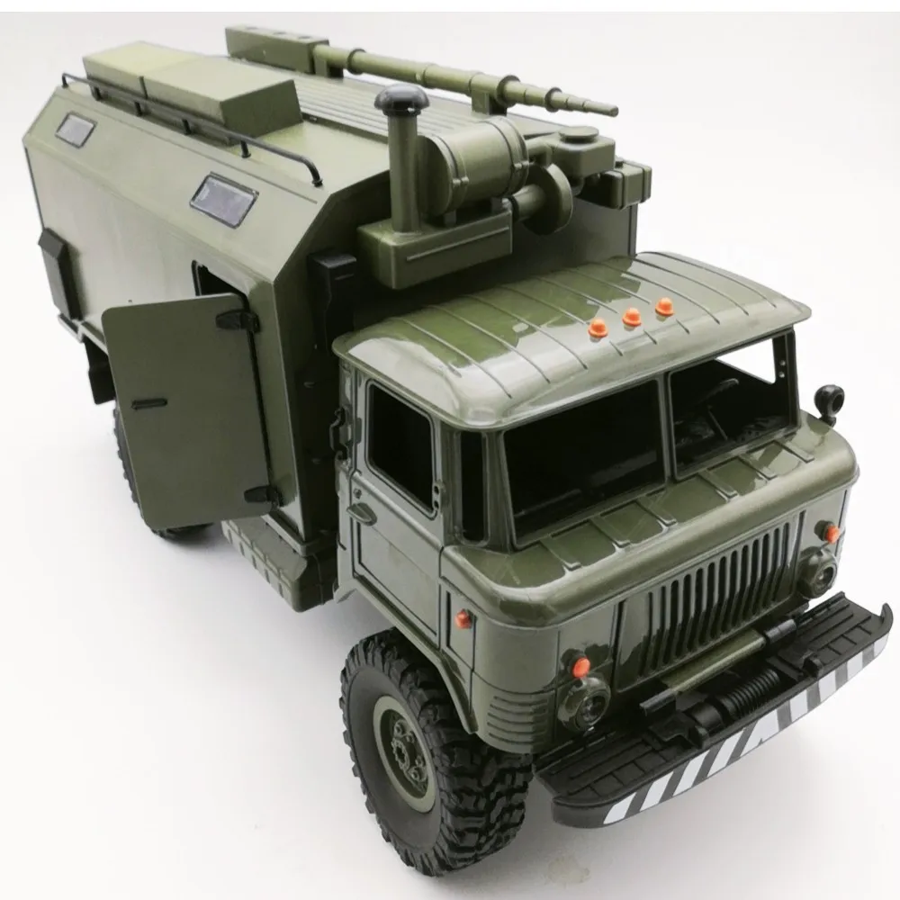 WPL B24 ZH 1/16 2,4G 4WD RC грузовик Военный Грузовик Рок Гусеничный командный Коммуникационный автомобиль RTR игрушка авто армейские грузовики vs WPL B36