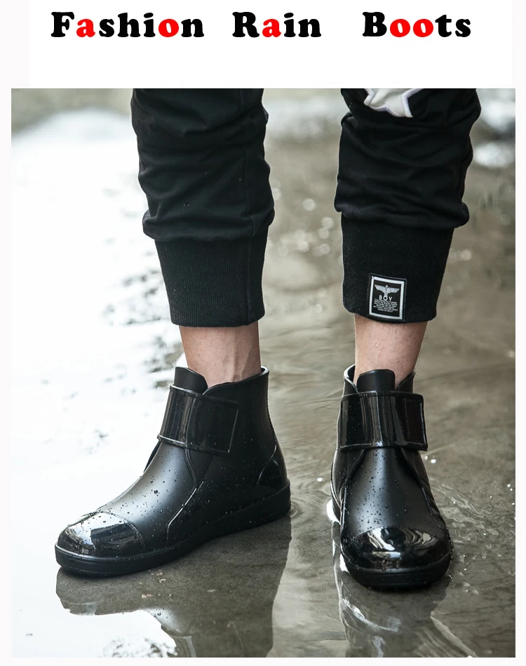 Водонепроницаемые ботинки в байкерском стиле; нескользящие резиновые сапоги из ПВХ; черные мужские ботинки для езды на мотоцикле; гоночная обувь; Защитное снаряжение; лодки