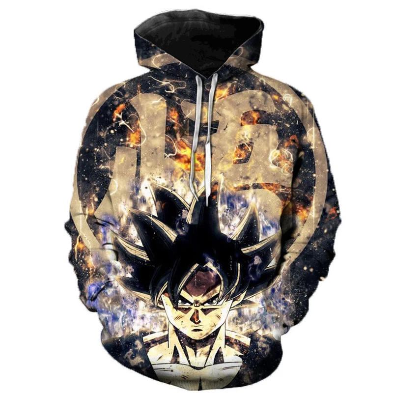 

2019 Anime Dragon Ball Super 3D Print Hoodies Men Women Spring Outerwear Harajuku 3D Kid Goku Hoodie Sweatshirts Men Puls Size