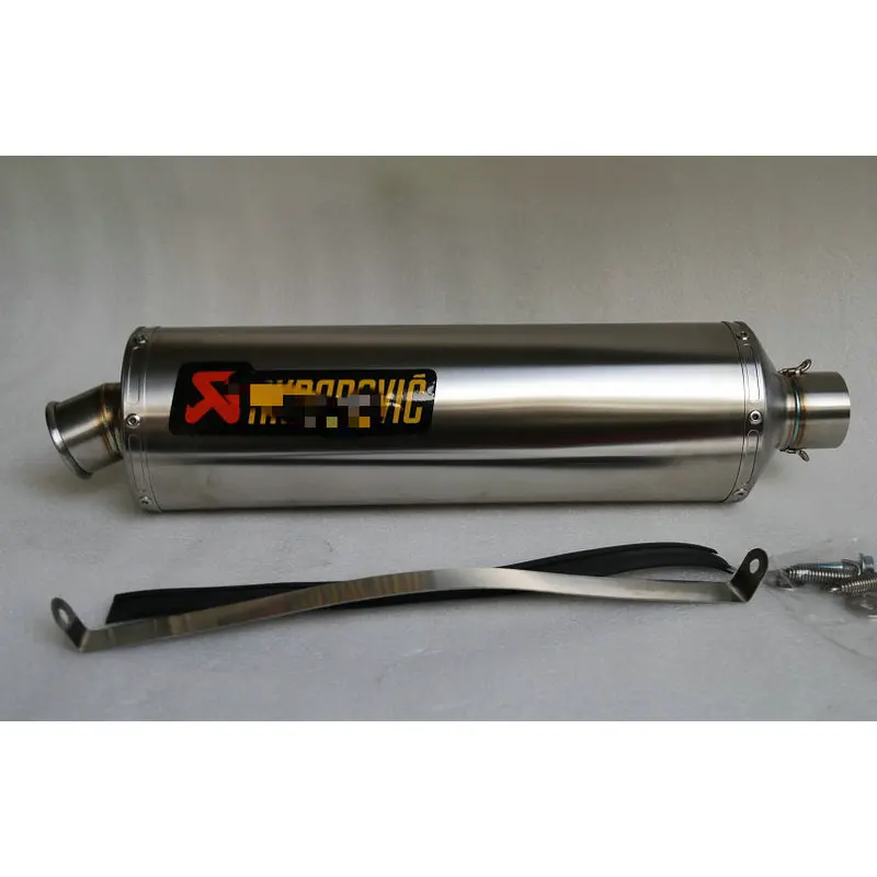 MOKALI 51 a 63mm silenciador de escape de motocicleta inoxidable personalizado para CB400 cb400 z800 z1000 crf230 ttr 125 escapes para moto