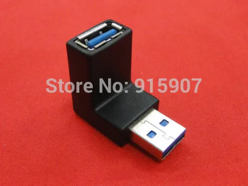 

Cablecc CY Super Speed USB 3.0 90d M/F A male to Female down Angled Adapter Black Plug Converter for Laptop retina Vertical