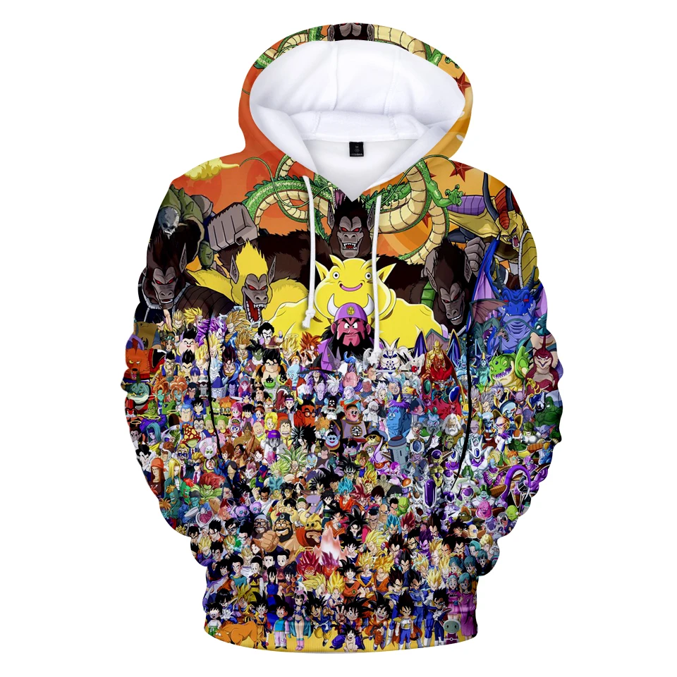 

New Dragon Ball 3D Hoodie Sweatshirt Boy / Girl Spring and Autumn Winter Dragon Ball Sweatshirt Hot Fashion 3D Hoodie XXS-4XL