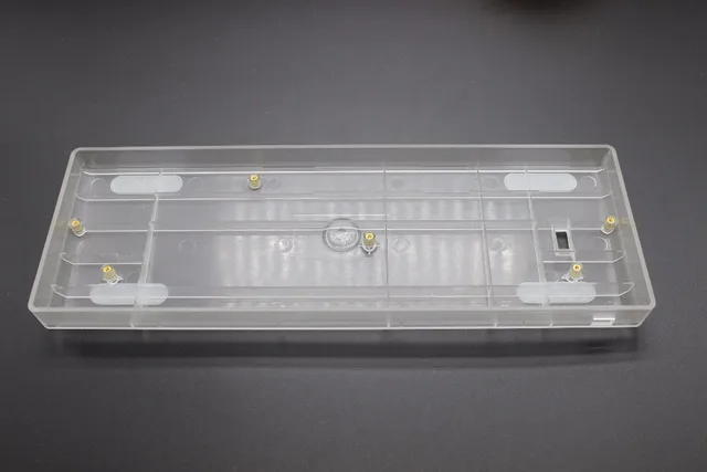 Clear Milk White Shine Through Translucent GH60 plastic Case for 60% Mini Mechanical Gaming Keyboard Poker2 Pok3r Faceu 60