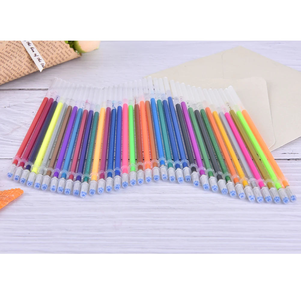 36Pcs 36Colors Highlighter Refill Color Full Shinning Refills Painting Pen Refills A SET Flash
