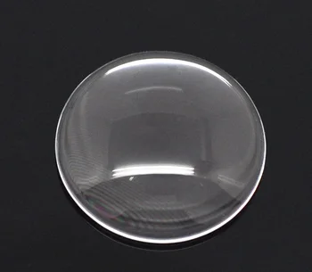 

Glass Dome Seals Cabochons Embellishments Findings Round Flatback Transparent 20mm( 6/8") Dia, 4 PCs new