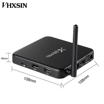 

VHXSIN 2 PCS/LOT Amlogic S912 Android TV Box 2GB/3GB 16GB/32GB Octa Core X98 pro Metal 4K Smart