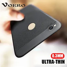 VOERO Luxury Hard PC Case For Xiaomi Redmi 4X 4A 4 Pro Breathable Cooling For Xiaomi Redmi 5A Cases Note 5A 32Gb 64Gb Case Shell