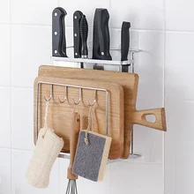 Удар- настенный разделочная доска хранения стойки Кухня держатель ножа Кухня крючки нож полки wx8111036