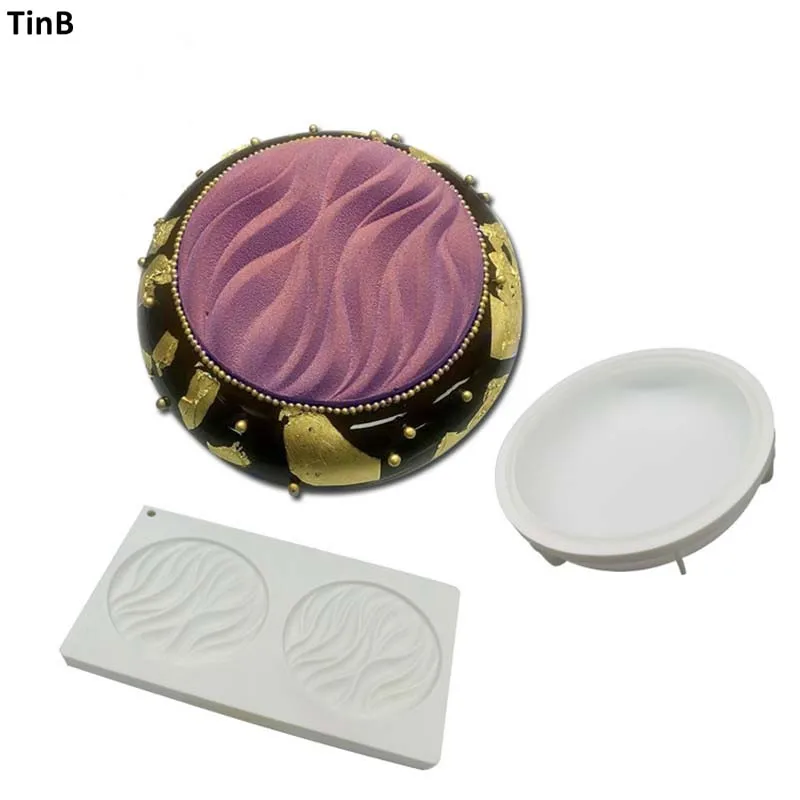 

Cakes Silicone Forms Lace Mousse Dessert Cake Decorating Molds Round Cake Mold Pan For Baking Chocolate Sponge Mould Pastry