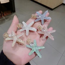 Новинка, заколки с жемчугом, Морская раковина, заколка для волос, заколка для волос для женщин и девушек, свадебные аксессуары