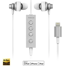 MFi сертифицированные Hi-Res стерео наушники с разъемом Lightning и микрофоном-24 бит аудио высокого разрешения для iphone ipod ipad