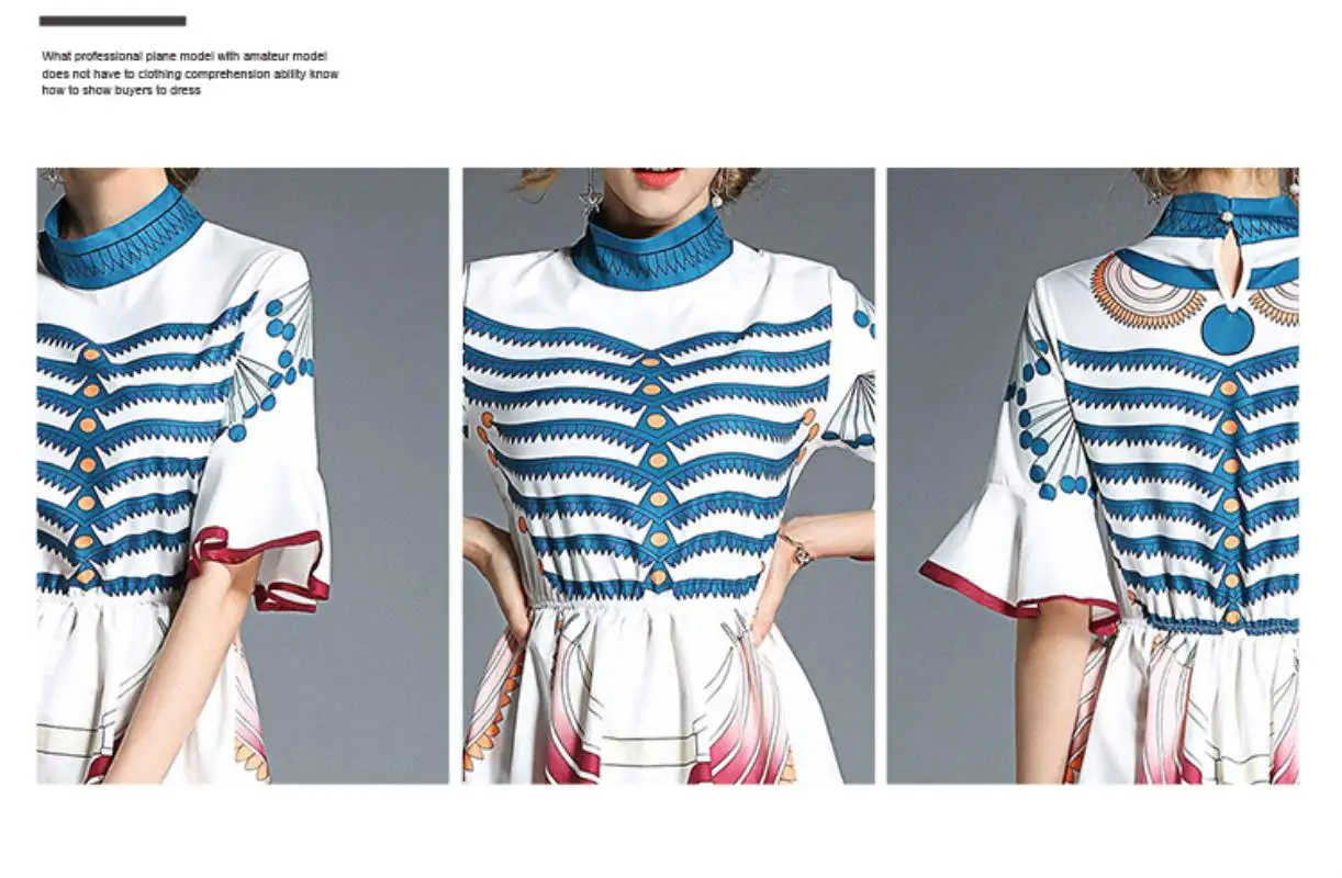 Retro Flower Print Midi Summer Dress Vestidos Playa Verano 2018 Women Party Kawaii Dress Vestidos Casuales De Mujer