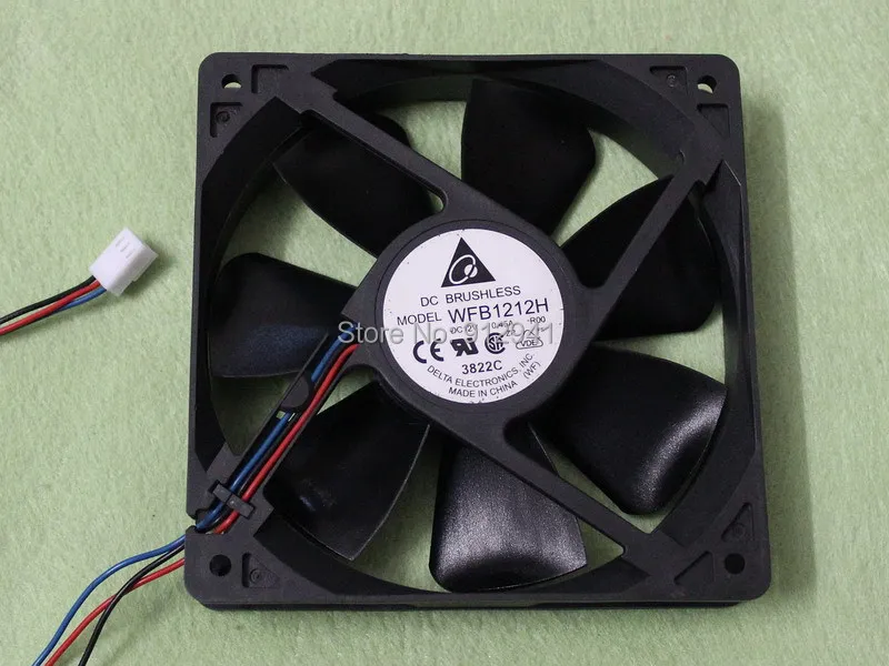 Delta WFB1212H 12025 120mm x 120mm x 25mm DC Brushless Cooler Cooling