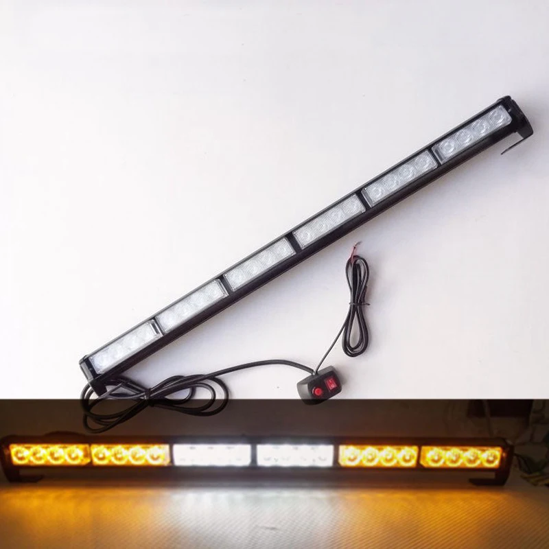 

Led fog flash light bar 27inch strobe flashing lightbar Police Fireman Car truck Emergency warning led beacon driving flashers