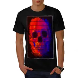 Возьмите бренд для мужчин рубашка граффити Металл Рисунок черепа BlackT