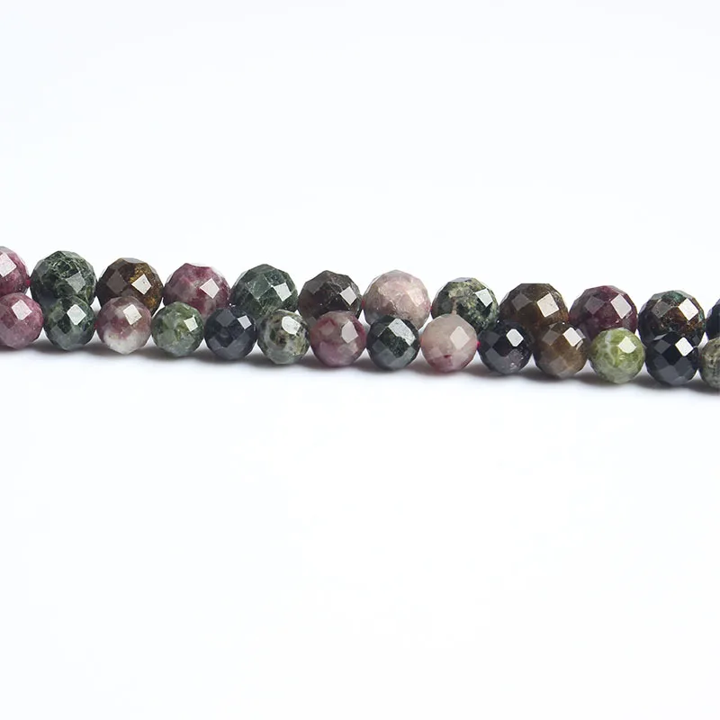 

LanLi natural jewelry 6/8mm Carved on the color tourmaline loose Beads DIY men and women Bracelet Necklace anklet Accessories