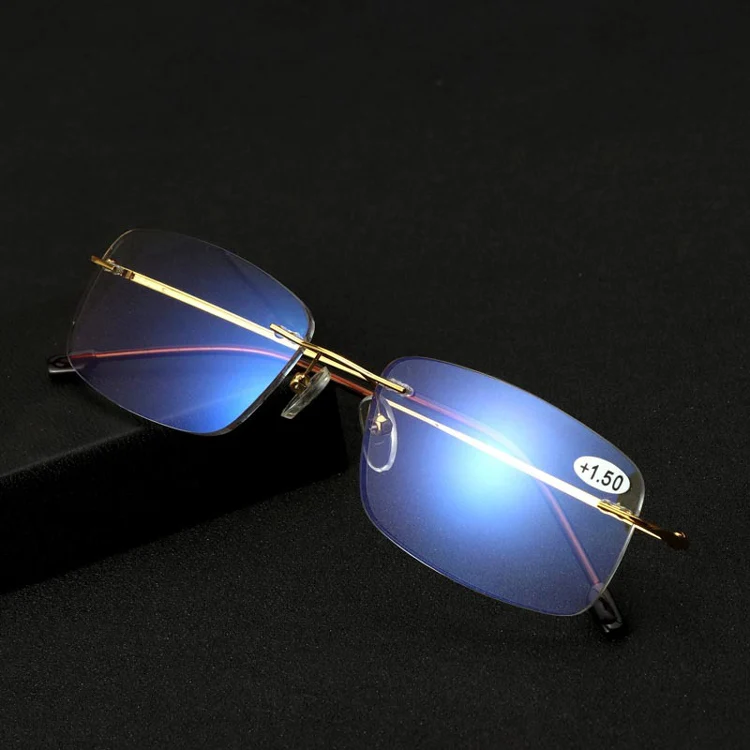 

Big channel Anti Blue Light Block Titanium Progressive Multifocal Multifocus Reading Glasses Reader Eyewear Hyperopia Presbyopia