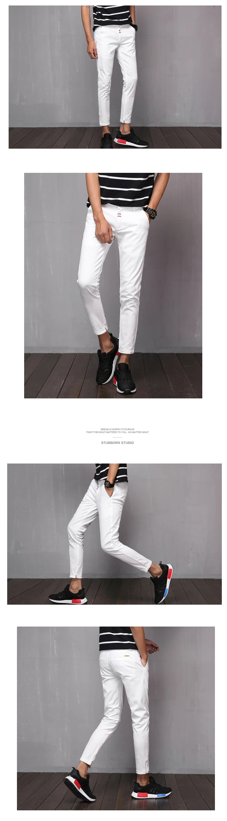2019 новый дизайн повседневные мужские брюки хлопковые тонкие брюки прямые брюки мужские досуг черные эластичные модные деловые девятые