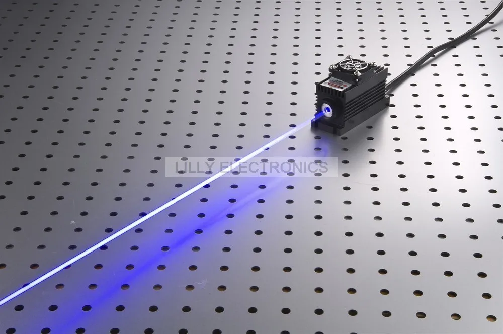 

Lab Industrial laser 2000mW 2W 450nm Blue Laser Dot Module + TTL/Analog 0-30KHZ + TEC Cooling + 85-265V