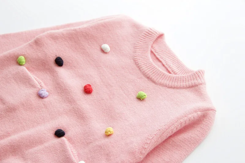 Новые зимние детские свитера для девочек 2-6 лет 8017