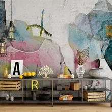 Декоративные обои современные чернила и мыть абстрактный фон стены