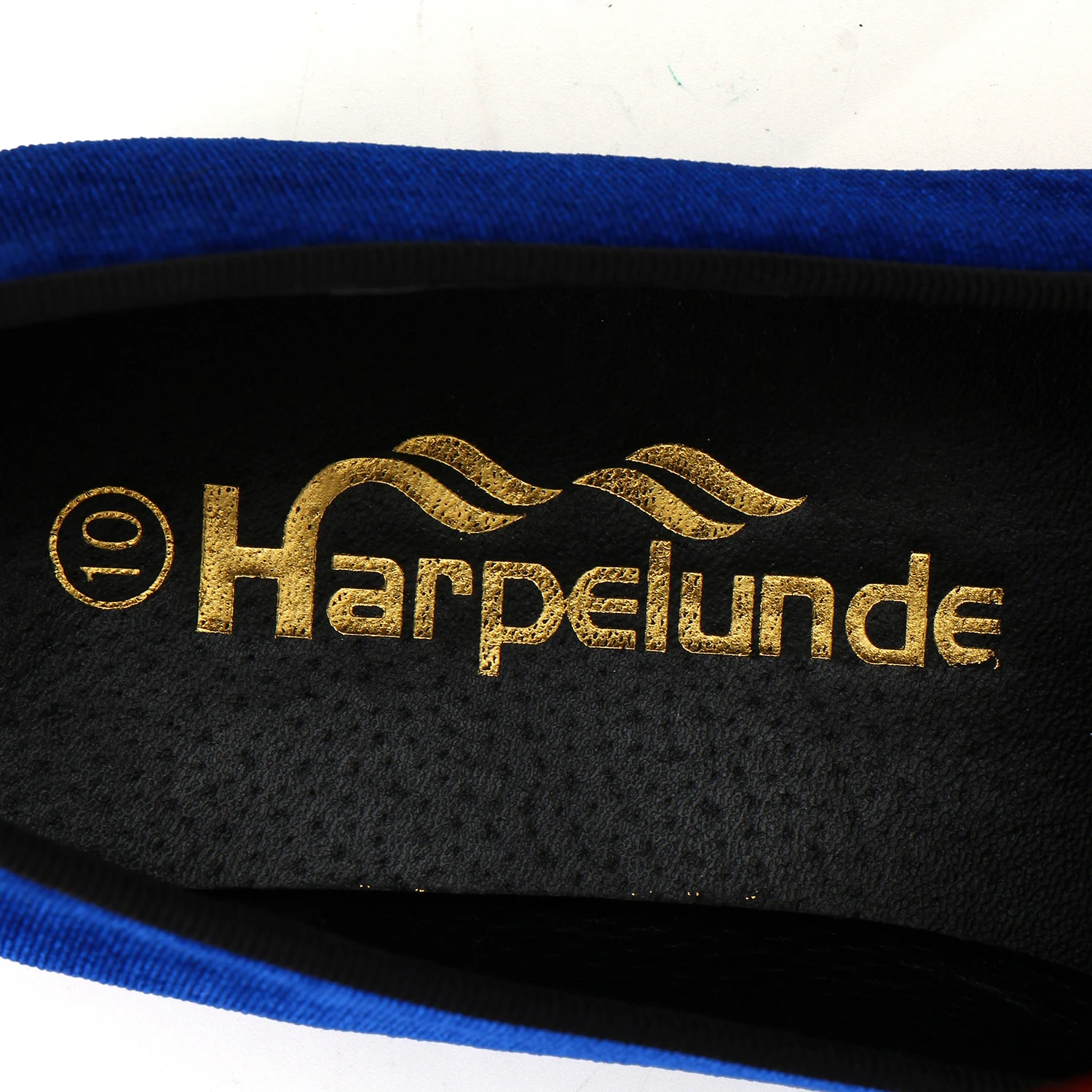 Мужские бархатные Лоферы Harpelunde черные модельные туфли с пряжкой в виде животных