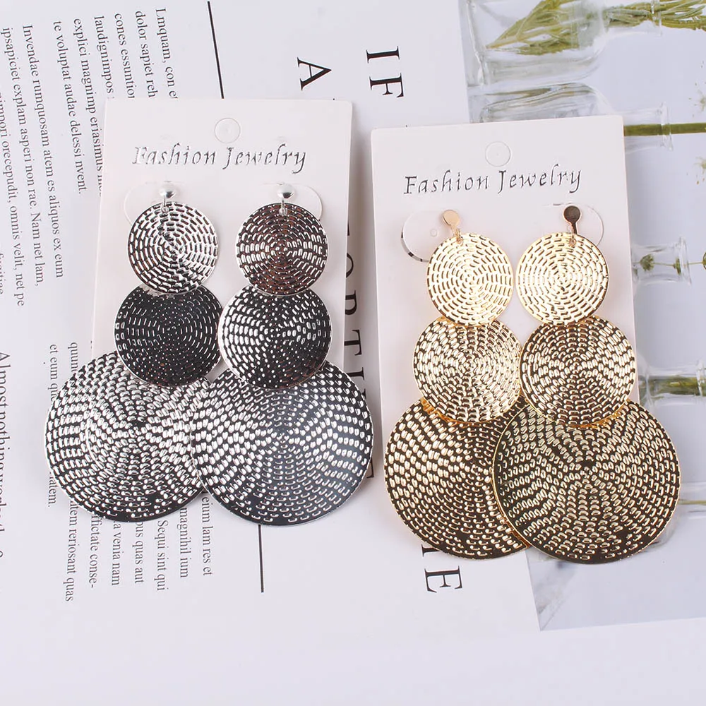 JIOFREE Long Metal Clip on Earrings For Women Vintage Earrings Without Piercing Ear Clip ear clip earrings clip earrings ear clip ear accessories