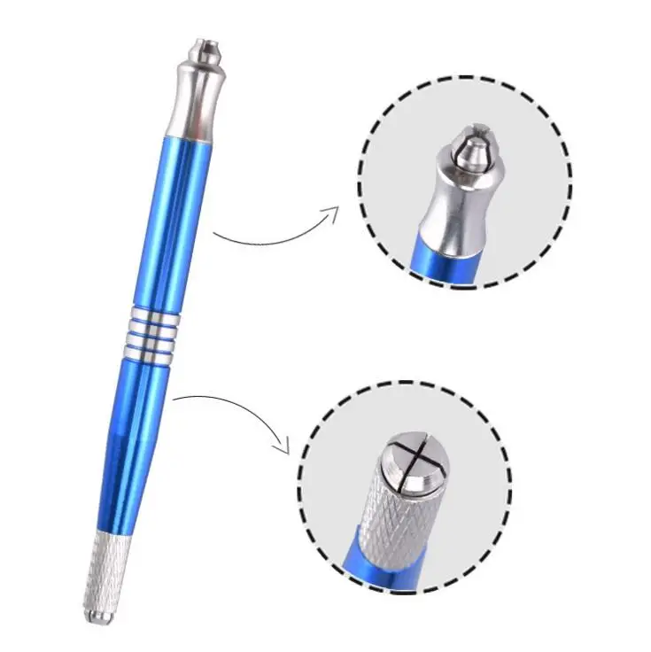

Permanent Makeup Eyebrow Pen Two Head Used Manual Microblading Pen For 3D Eyebrow Lip Embroidery Tattoo Tool