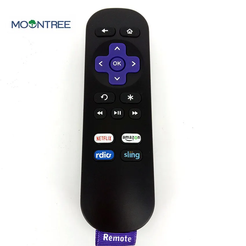 replacement remote control fit for ROKU 1 2 3 4 LT HD XD XS 433mhz black Remote Control with