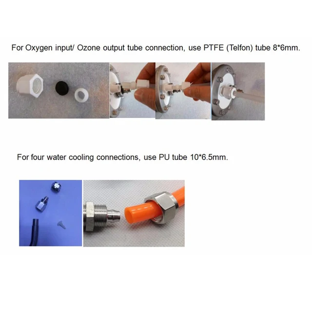 Super! 30G/H Enamel Tube Ozone Generator For Industry Water & Air Sterilization Internal & External Electrodes Water Cooled + FS 5