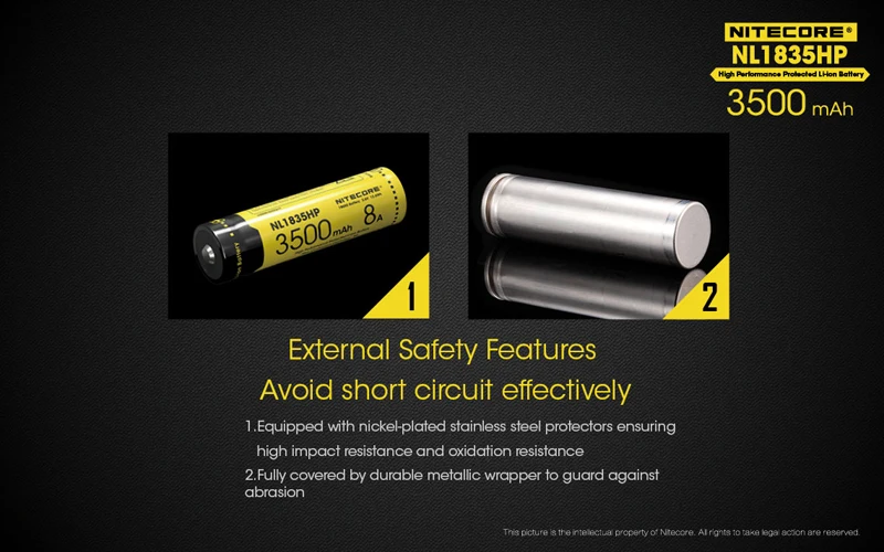 Nitecore NL1835HP 18650 Li-ion Battery (11)