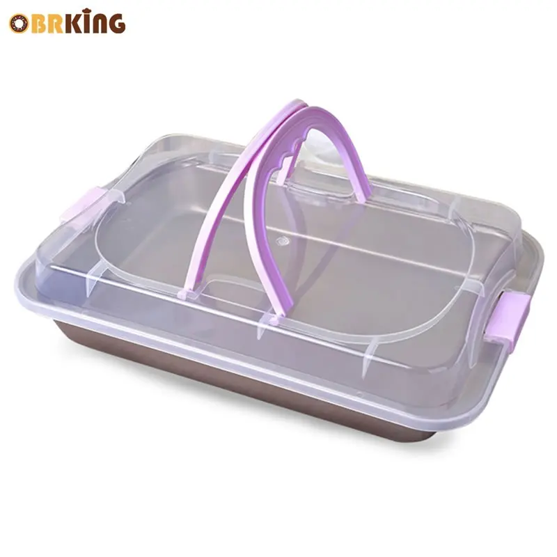 OBRKING Portable Loaf Bread Carrier Keeper Non stick Oven Bread Baking