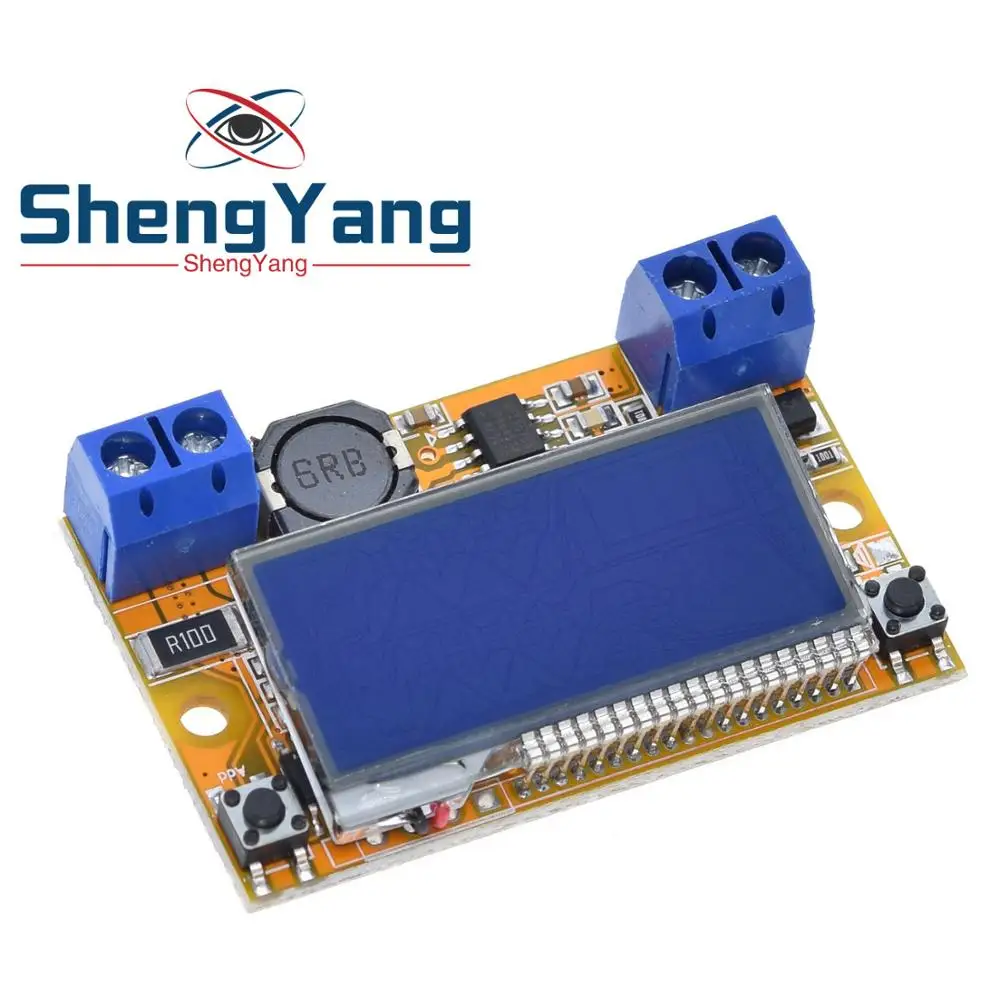 

Dual Display DC-DC 5-23V To 0-16.5V 3A Max Step Down Power Supply Buck Converter Adjustable LCD Step-down Voltage Regulator