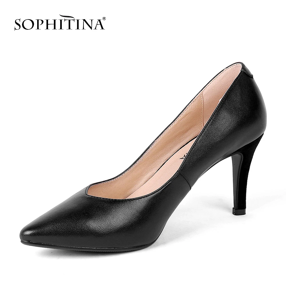 SOPHITINA/Новинки 2019г. Пикантные туфли лодочки в испанском стиле из натуральной кожи.