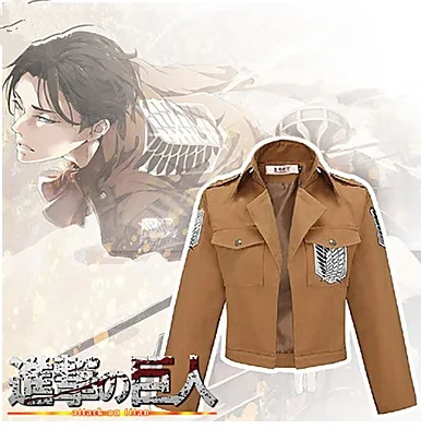 

Attack on Titan Jacket Halloween Costume for women men Mikasa Ackerman Coat Cosplay cartoon Jackets Armin ArlartXC-7043