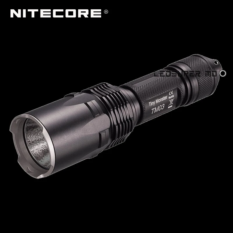 2800 люмен маленький монстр серии Nitecore TM03 CREE XHP70 светодиодный 18650 тактический фонарь с бесплатной батареей