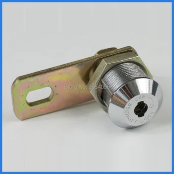 

10 pcs 17mm chrome plated solid key cam lock display cabinet lock with same keys