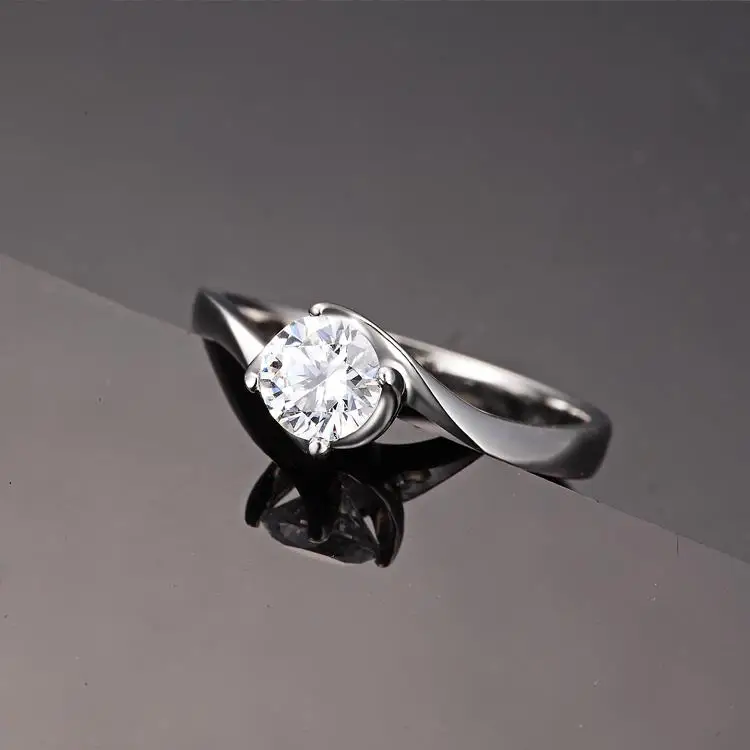 18K золото 0.30ct GIA алмазное кольцо для женщин натуральный бриллиант GIA ручной работы украшение для свадьбы помолвки ювелирные изделия