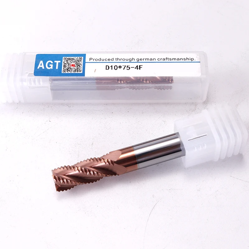 

Augusttools Cutting Alloy Carbide Roughing End Mill Cutter HRC55 4 Flutes Tungsten Steel Milling Cutter End Mill High quality