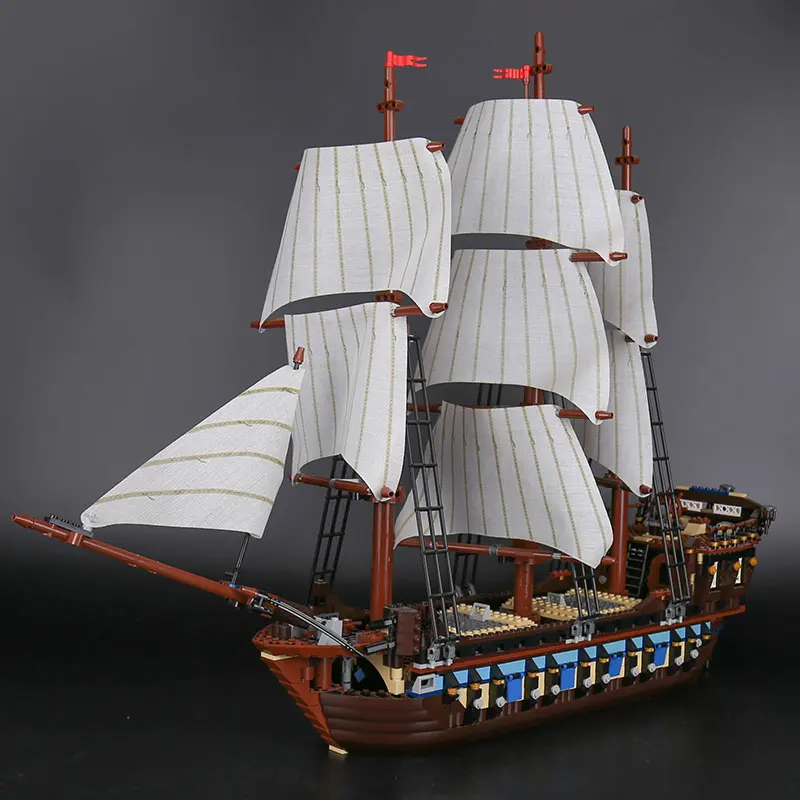 Imperial Flagship Building Blocks Set Pirates Sailing Ship model ships toy kids