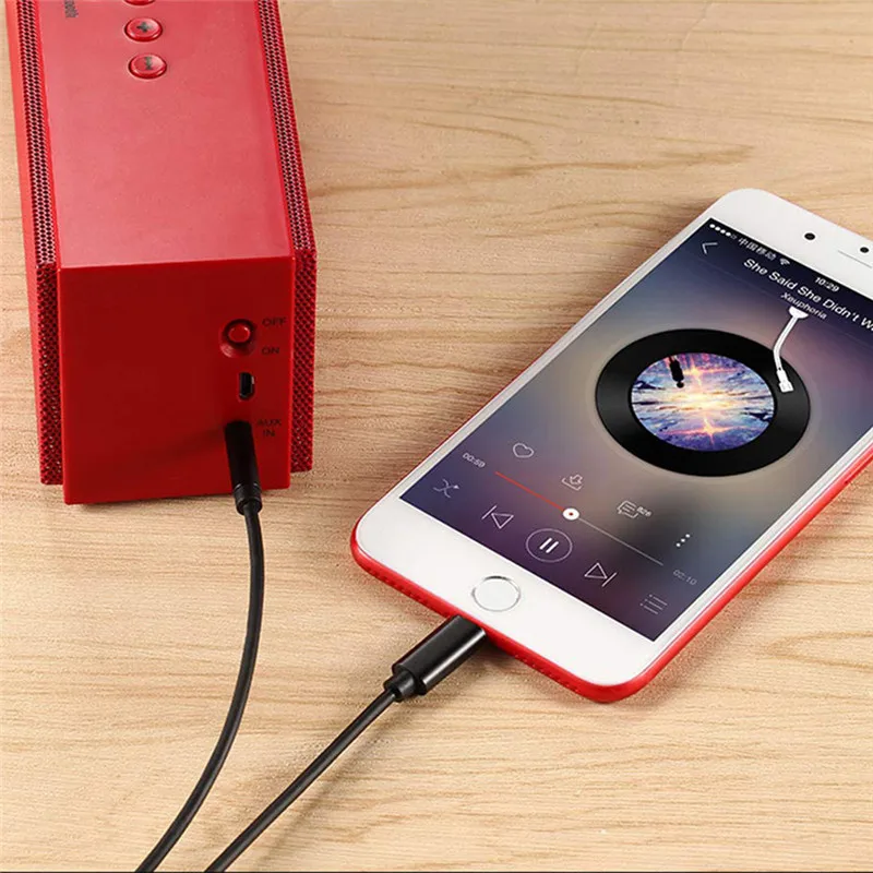 Кабель Lightning/Aux 3 5 мм автомобильный адаптер AUX аудио кабель папа 1 м наушники для Apple